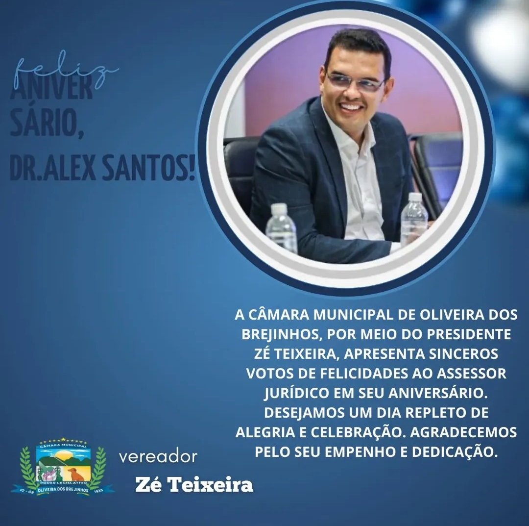 Celebramos o aniversário de nosso Assessor Jurídico, Alex Santos!